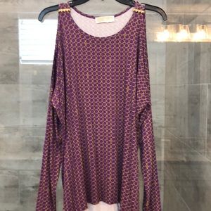 MICHAEL Michael Kors Tops - Purple cold shoulder top MICHAEL Michael Kors Tops - Purple cold shoulder top